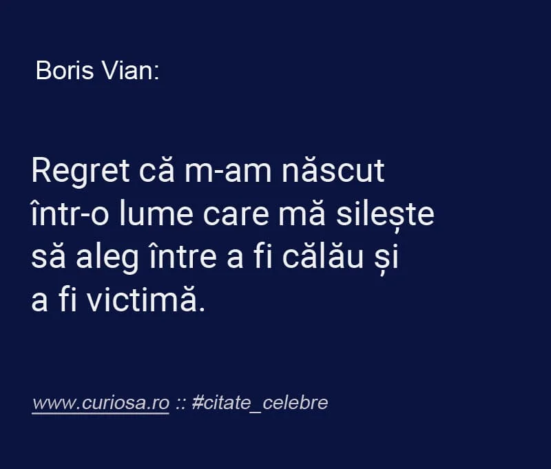 citate celebre Boris Vian