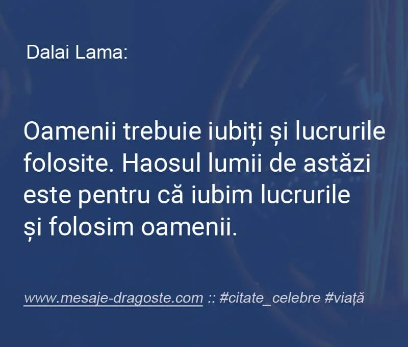 citate intelepte Dalai Lama
