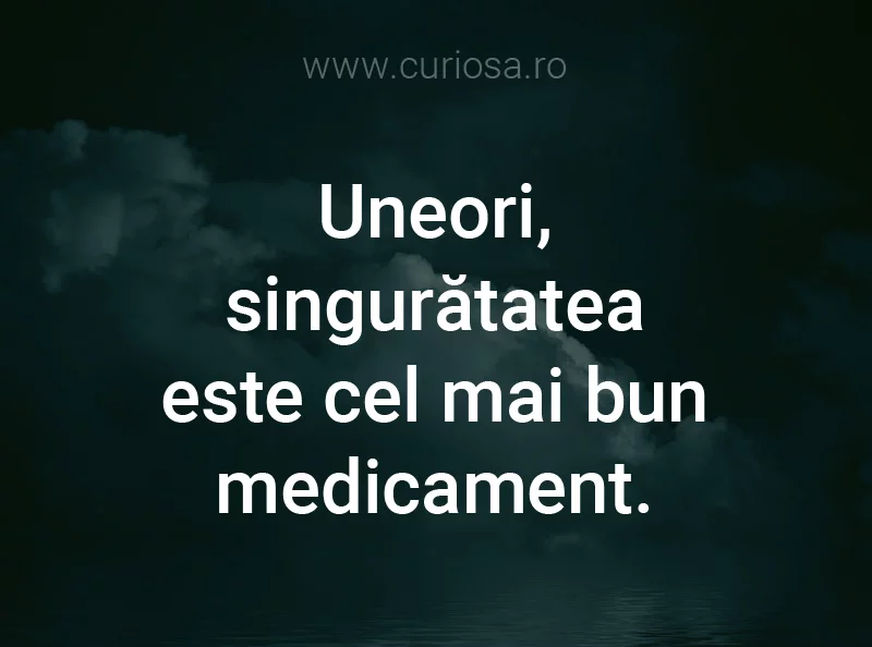 citate singuratate