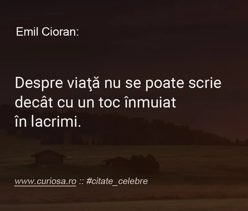 citate triste cioran
