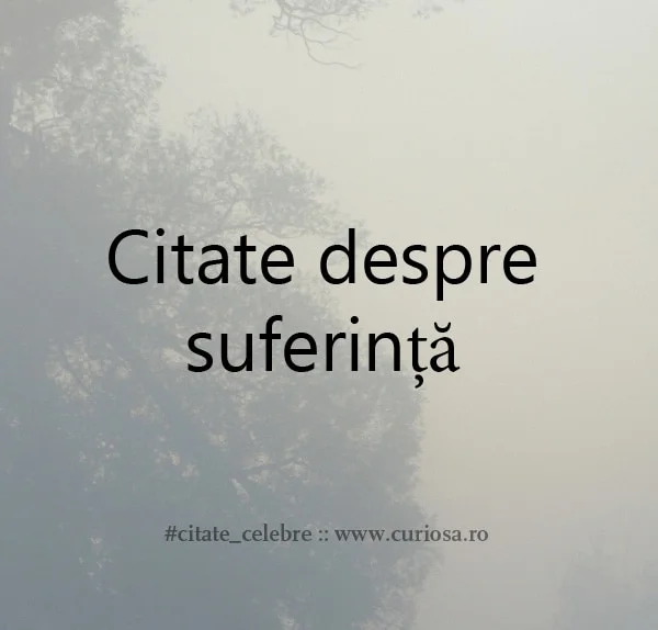 citate despre suferinta