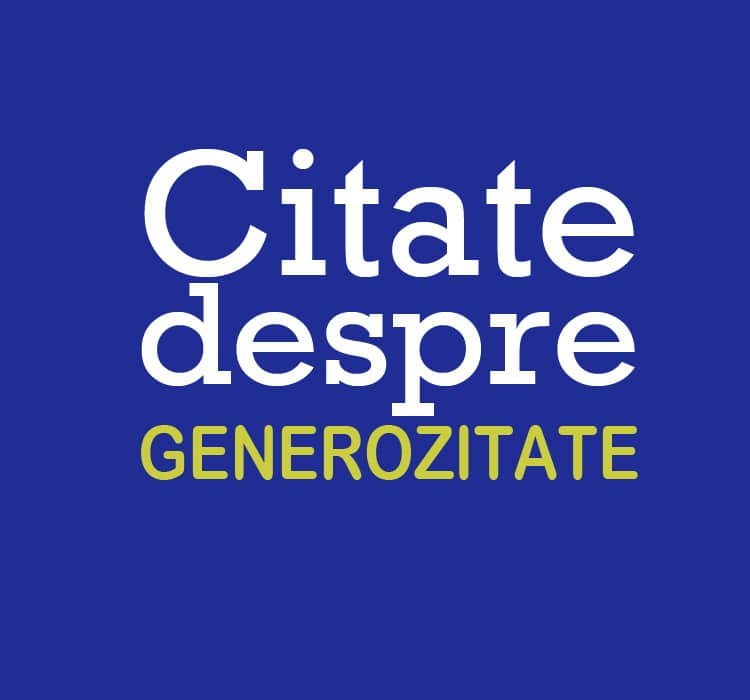 citate generozitate