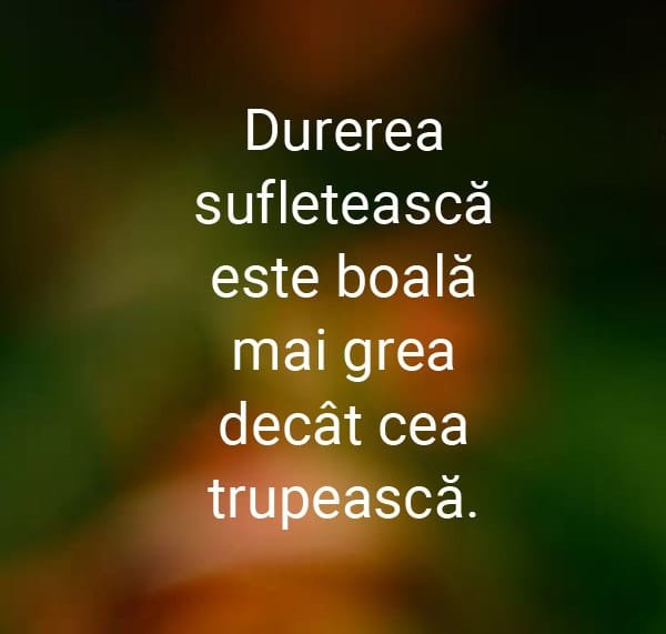 Citate despre durerea sufletului