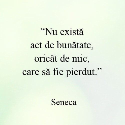 Despre bunatate si omenie